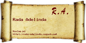 Rada Adelinda névjegykártya